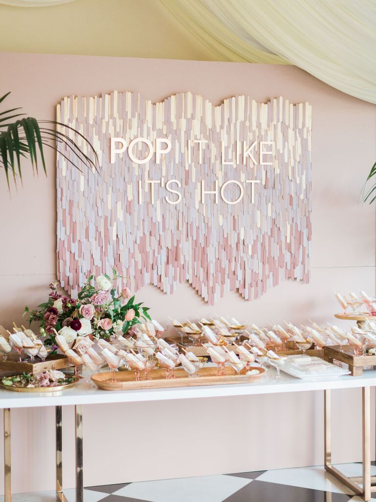 wedding food stations popsicles