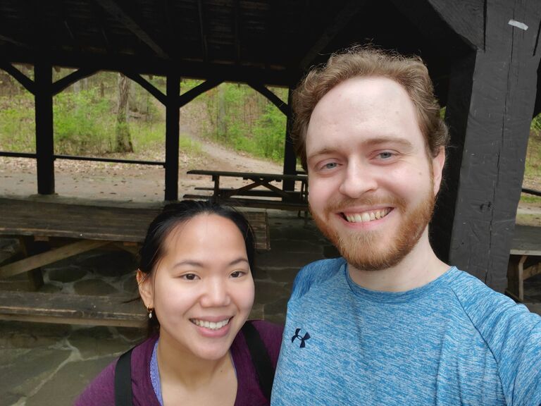 They spent a lot of time over the next year going on dates and getting to know each other, including hiking almost 20 state parks