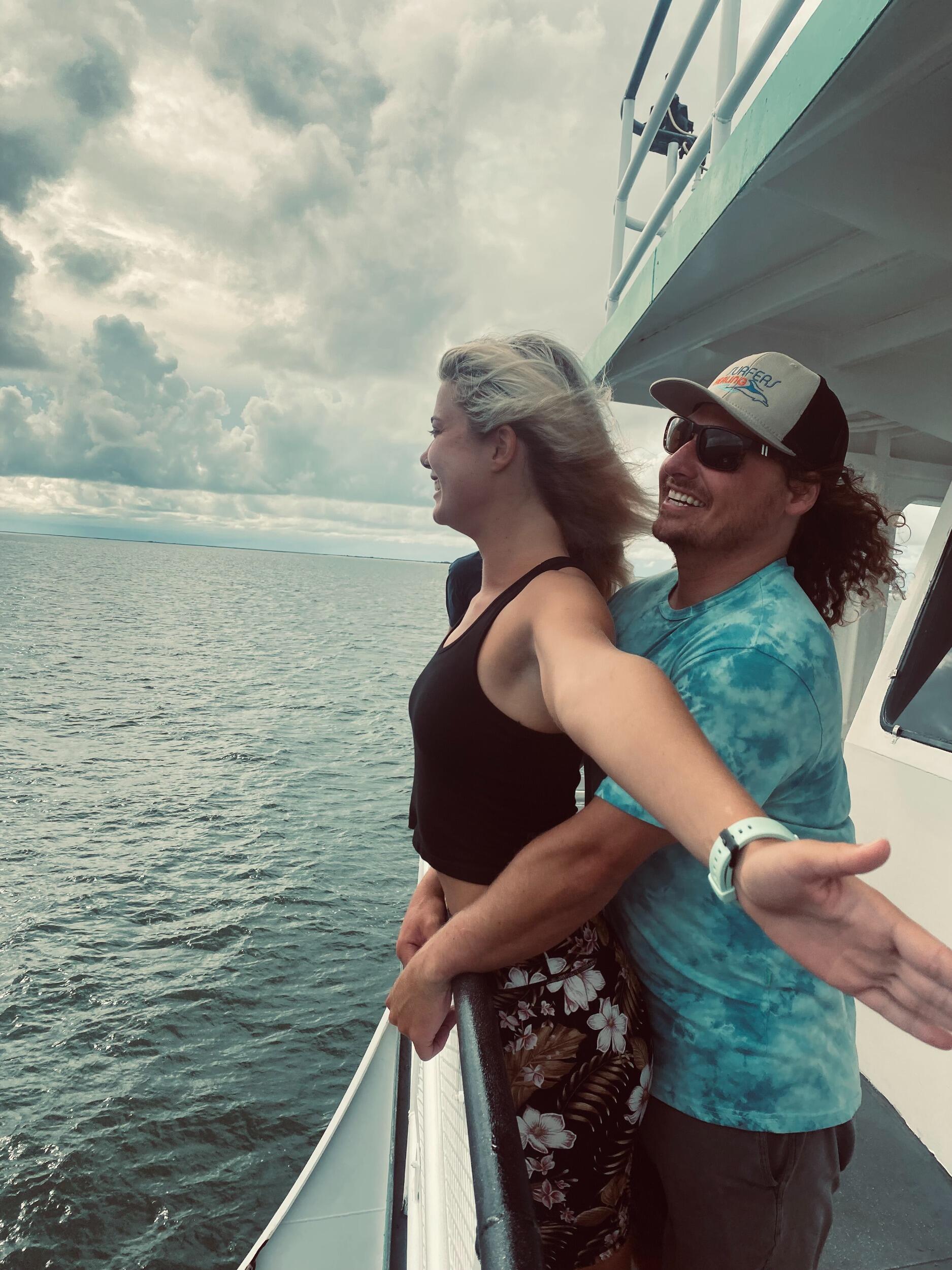 As Dylan continued on with the Surfers Healing tour, Kat returned back to NC to spend time with family. The two did not want their time to end, and Dylan extended his trip on the east coast. As the Surfers Healing van headed north, Dylan hitched a ride and was dropped in NC to meet Kat. They went on to spend the week in the Outer Banks and Dylan met Kat's family. 