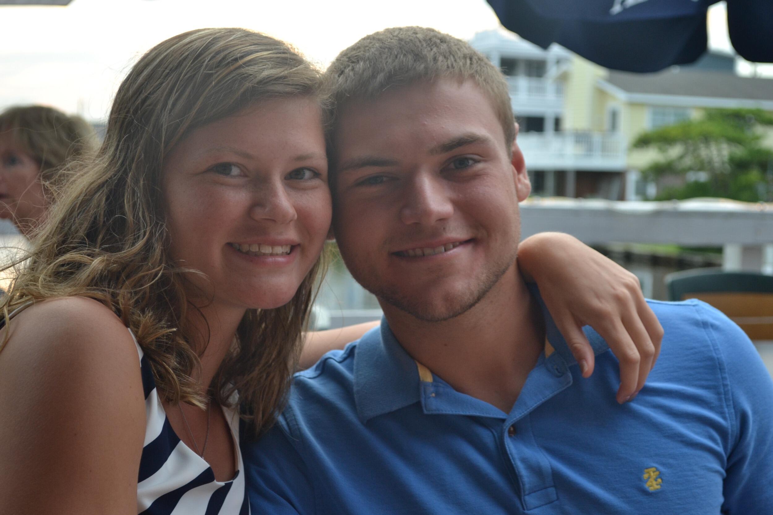 Eric and Kirsten first began dating on January 5th, 2017. Photo taken in Bethany Beach, DE.