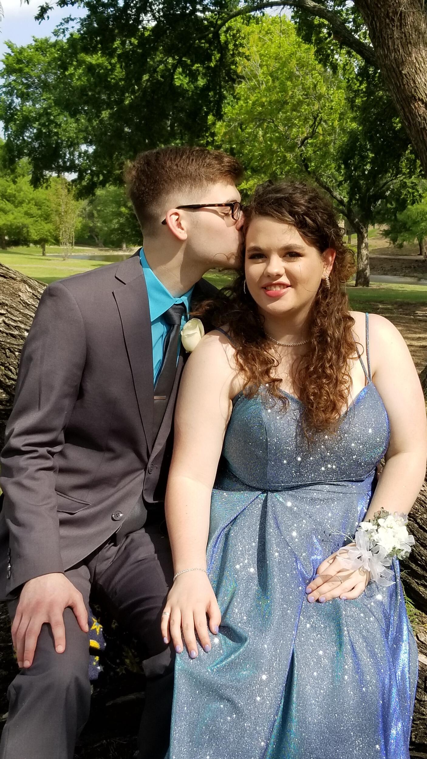 My senior prom, something we had really been looking forward to in the midst of Covid. It was the first dance we ever went to together!