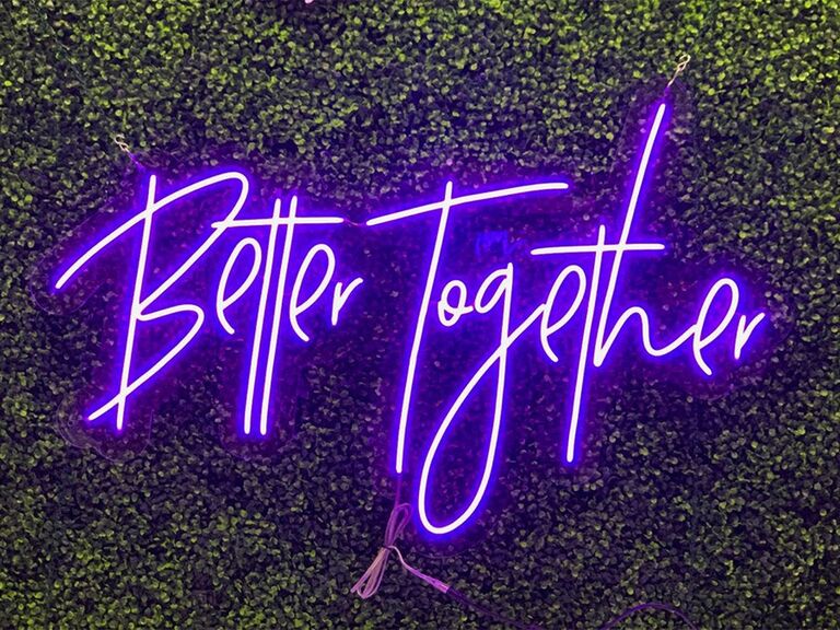 Hire: Better Together LED Neon Light – Cool White