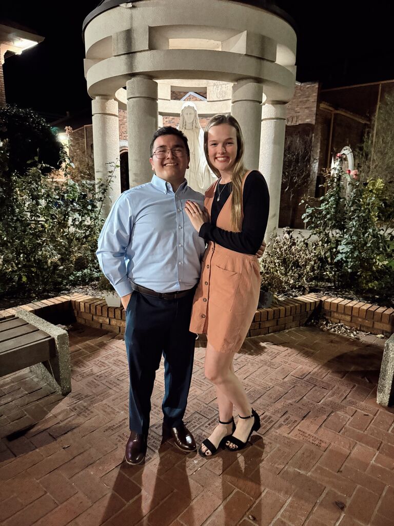 On the solemnity of the Immaculate Conception, Devyn got down on one knee and asked me to marry him! 