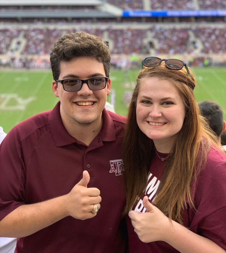First A&M football game together.