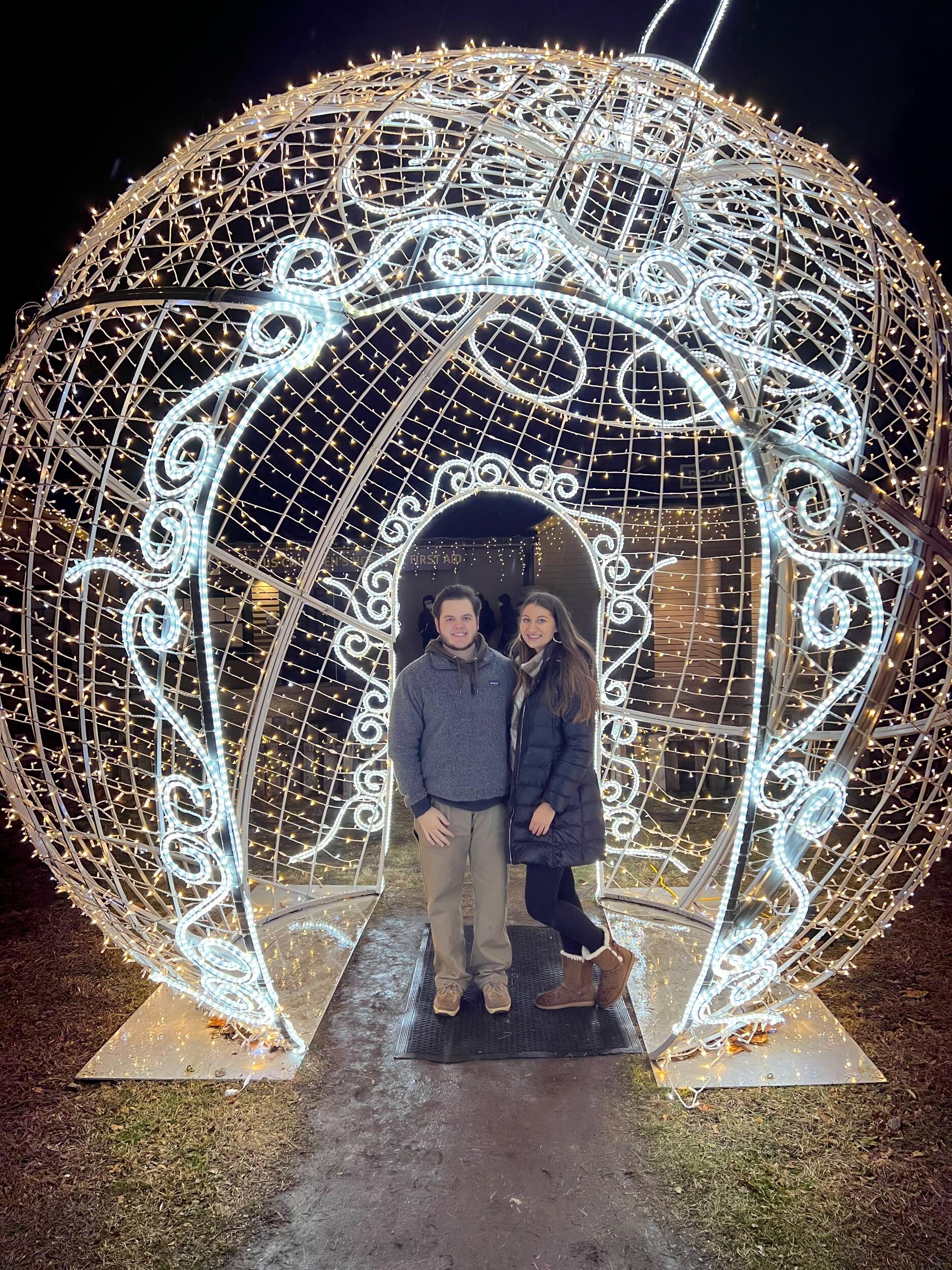 We love to spend our yearly anniversary at the St. Louis Zoo's Christmas lights. This was our 4th year together.