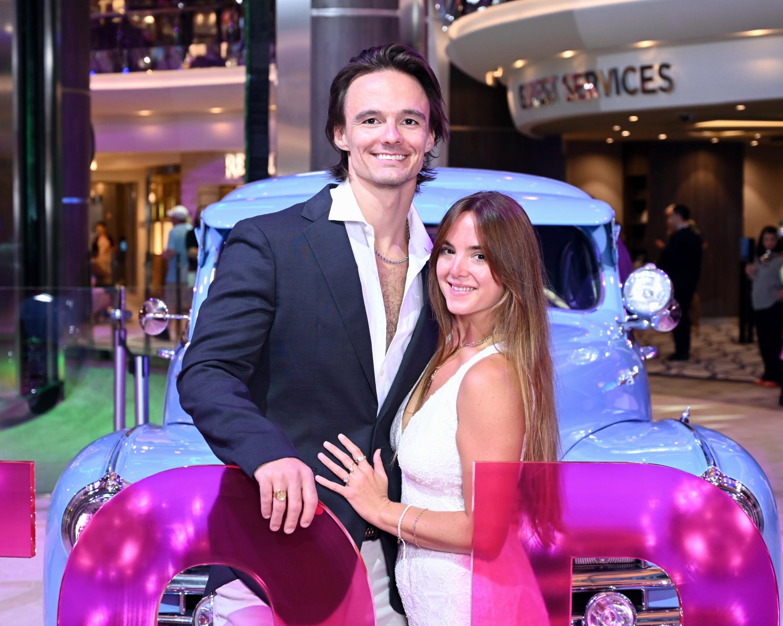 Dani's second cruise, this time on a massive boat.