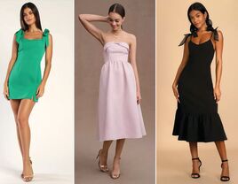 Short bridesmaid dresses in 3 different styles