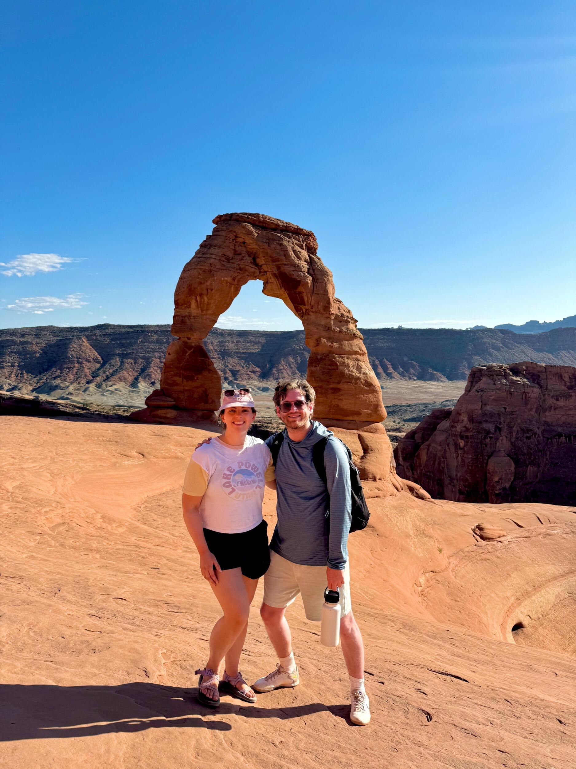 Kelsey's birthday adventure to Delicate Arch.
