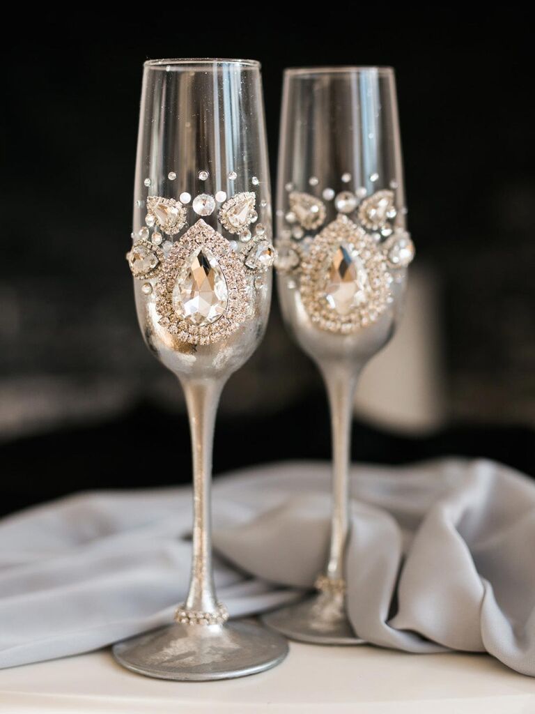 36 Wedding Champagne Flutes for Your First Toast as a Married Couple