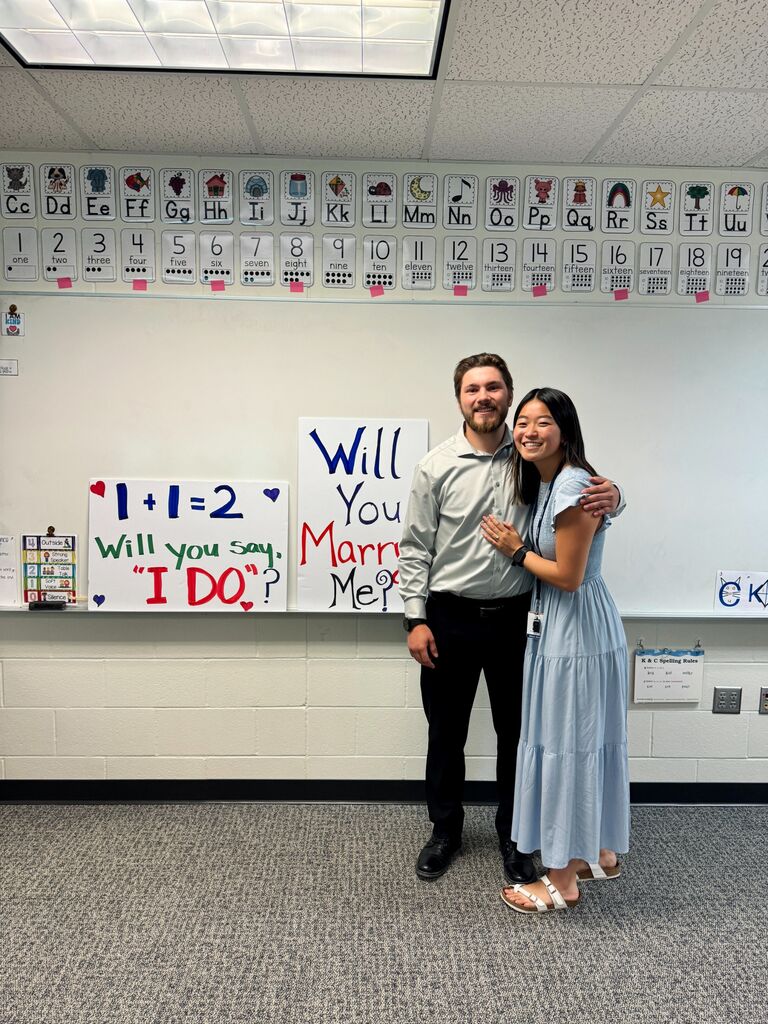 Wyatt proposed at Olivia's school!