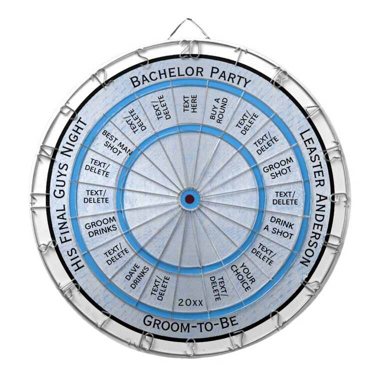 Bachelor Party Regulation Dart Board