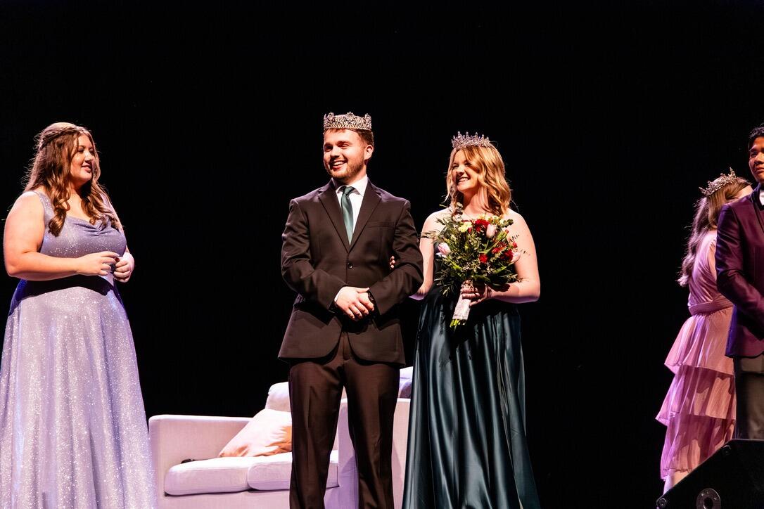Tyler and Allison were crowned Mr. and Miss Southwest at a pageant at their university. 