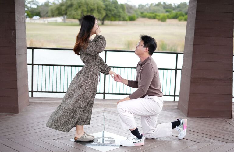 Then someone finally grew a pair and asked her if she will make him the happiest man ever, (and to never say see you in a few months again).