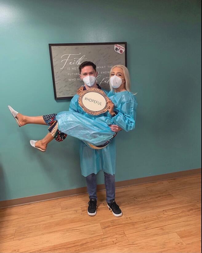 It’s me, rioting to ensure we were both scheduled for clinic round 2 at the location we met 