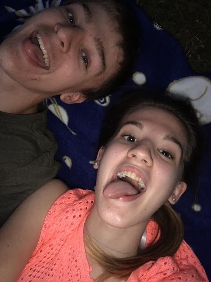 Laying under the stars.