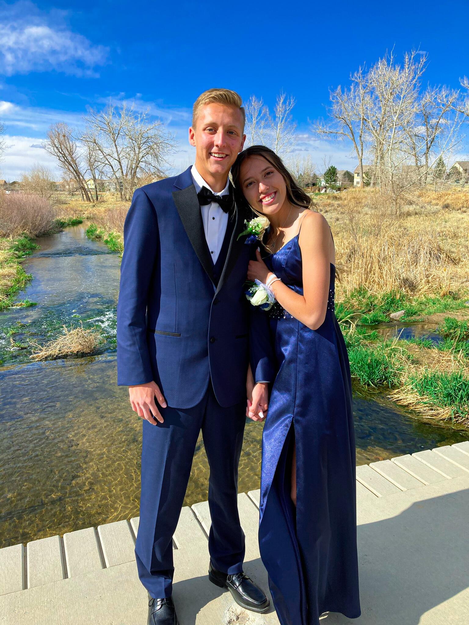 Our senior prom! We went to prom together in Colorado. 