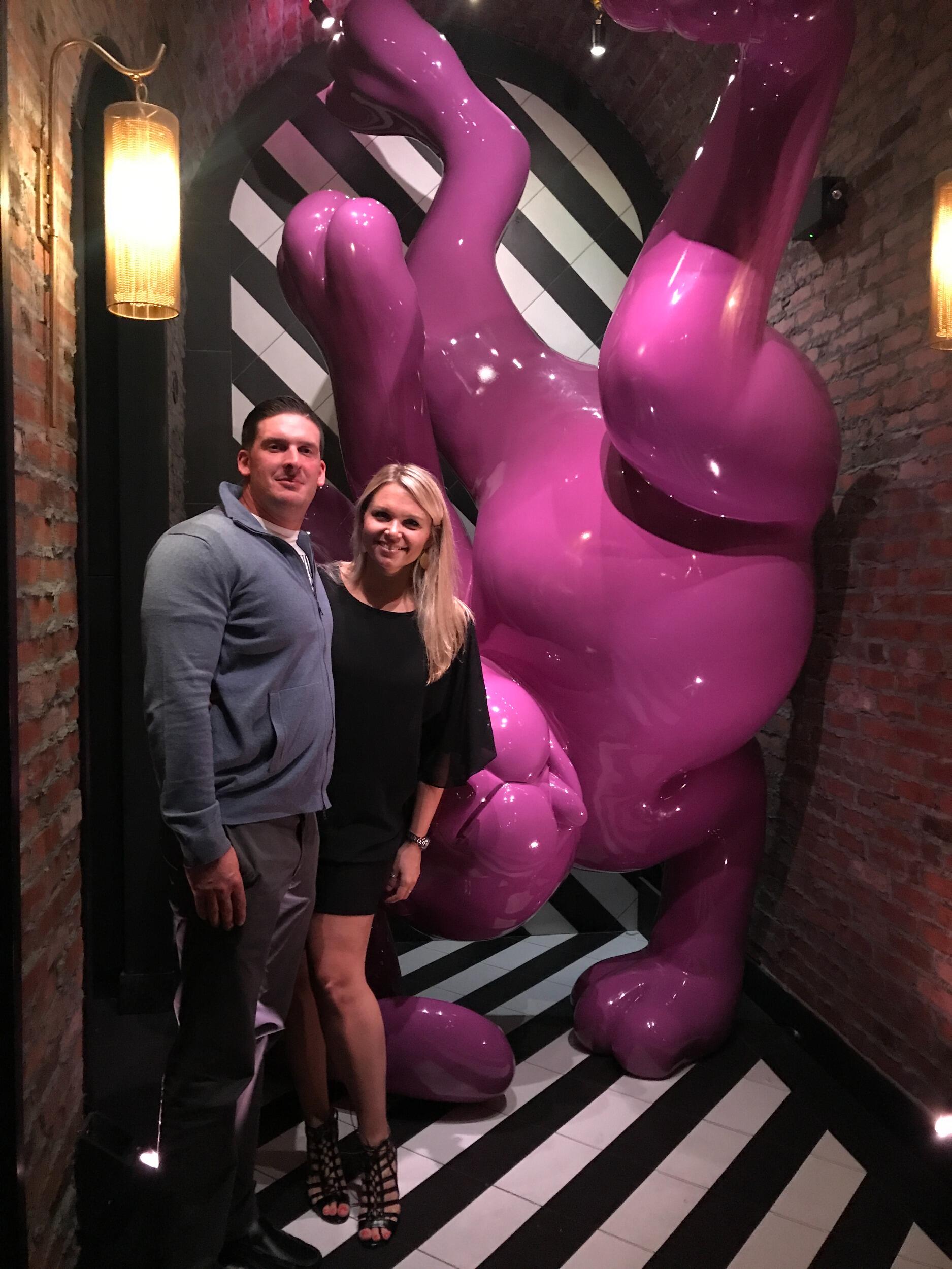 Heather's 34th birthday at "Vandal" - because we bougie. 