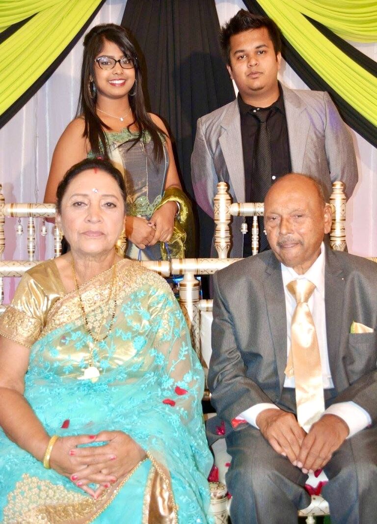 Celebrating Maa and Aaja - and also the first time ever Sarishka's parent's agreed to let her attend a party (semi-official acknowledgement of our relationship by our families. Whew!)