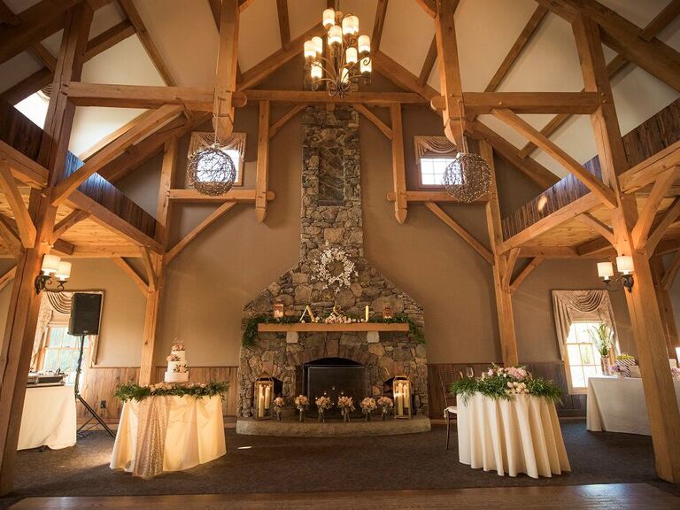 Barn wedding venue in Princeton, Massachusetts.
