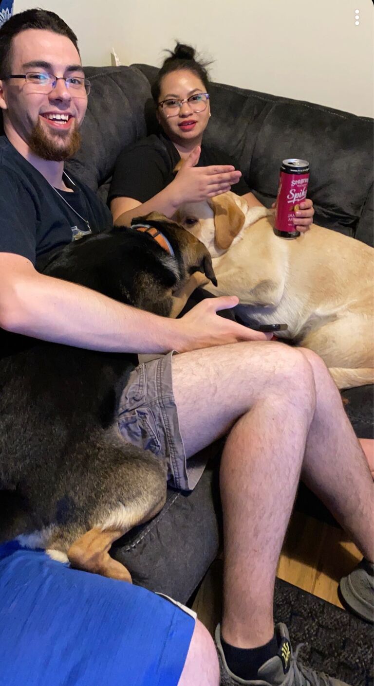 The start of something beautiful. 
Although this isn’t the most flattering picture, it changed our lives for the better. This was the day we first met. 