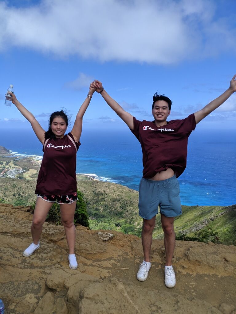 Our first trip to Hawaii! It took us 1 hour and 15 minutes to get to the top of Koko Head. We were DYING.
