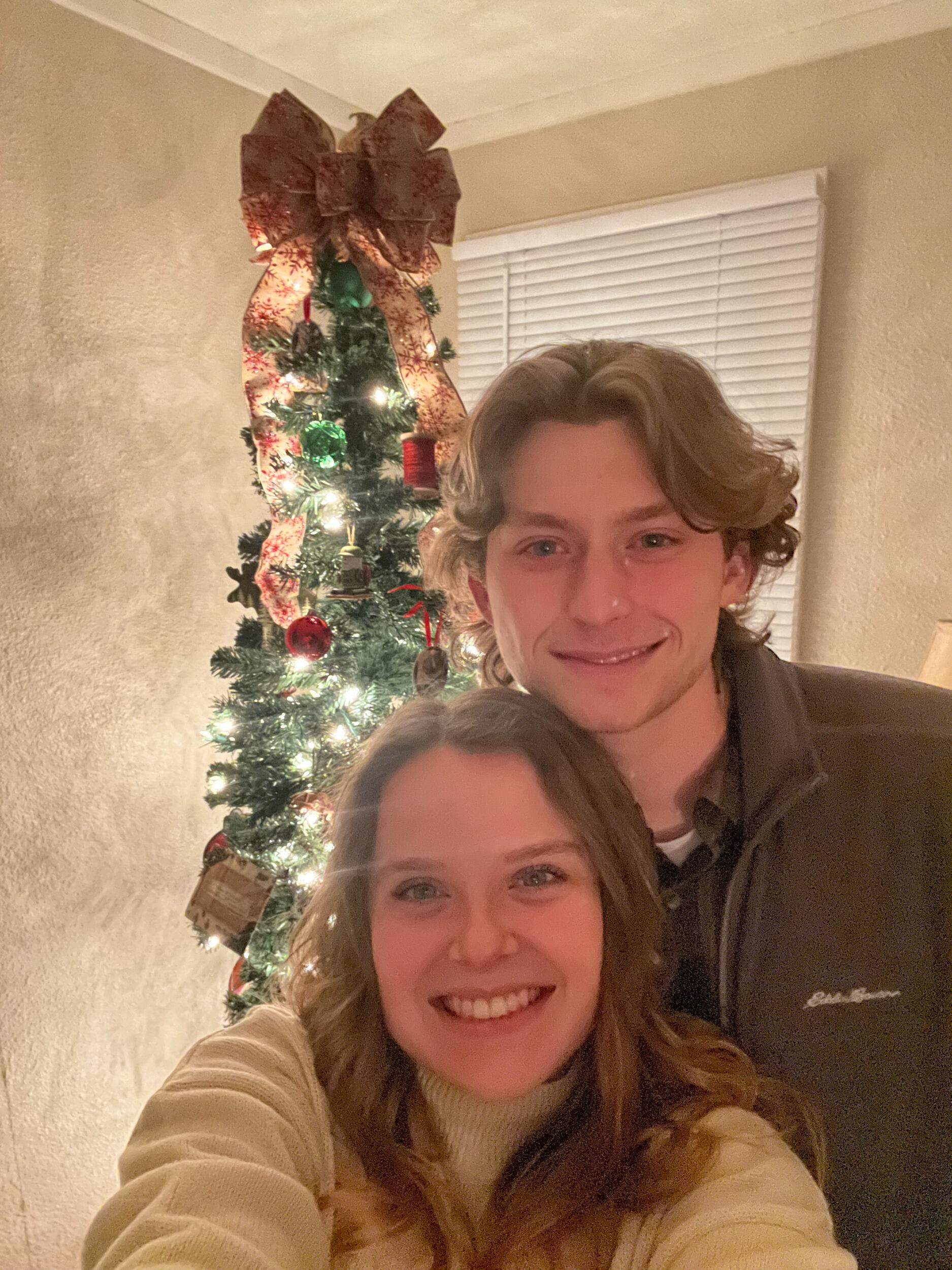 New Years Eve. We dressed up went out for dinner and was planning on enjoying a nice calm night playing games, watching the ball drop, but Matt had other plans...