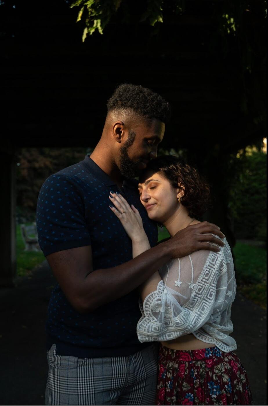 One of our favorite days of all time: the day we got engaged! On our way to the Brooklyn Botanic Garden, on the subway platform underground, a ladybug landed on Kellen's chest. We plan to get matching ladybug tattoos so we always remember how magical that day was. 