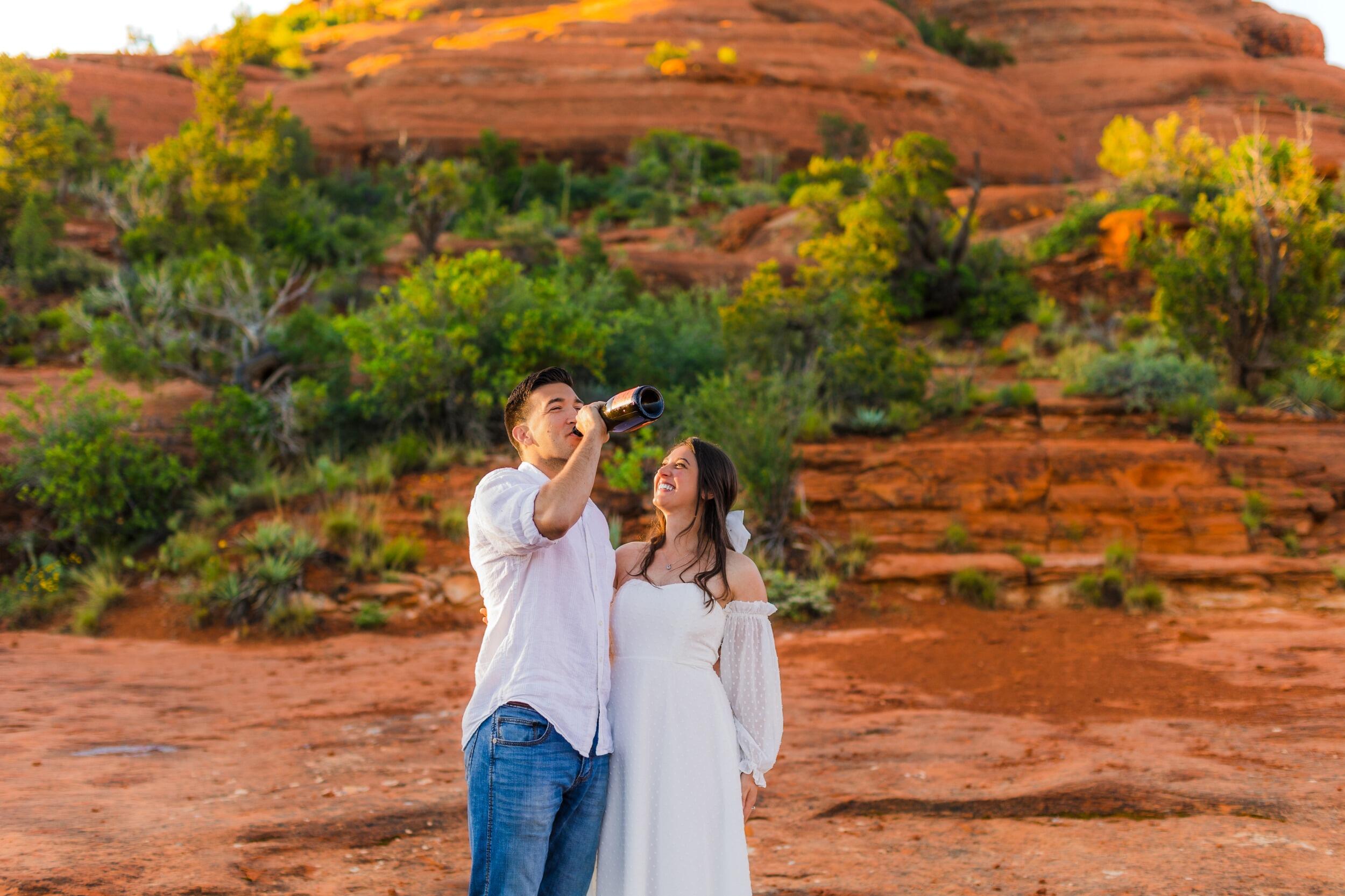 Engagement photos in magical Sedona!