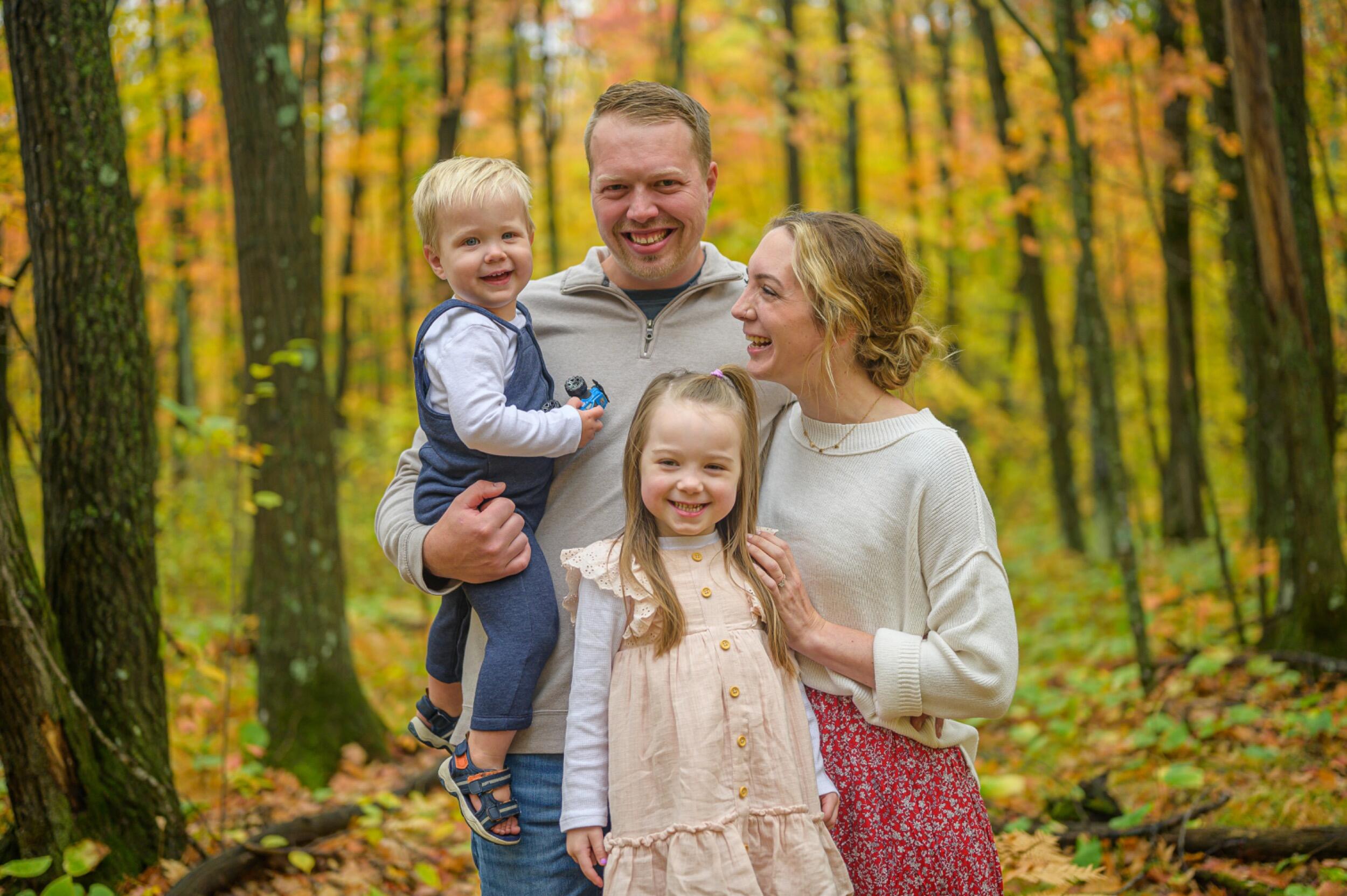 We love being together as a family & spending time at the cabin, working on our home and going on adventures with the kids! 