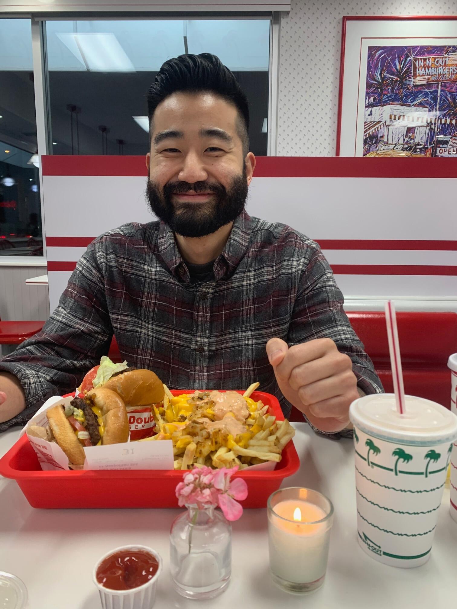 Valentines at In-N-Out. We sure love our fast food.