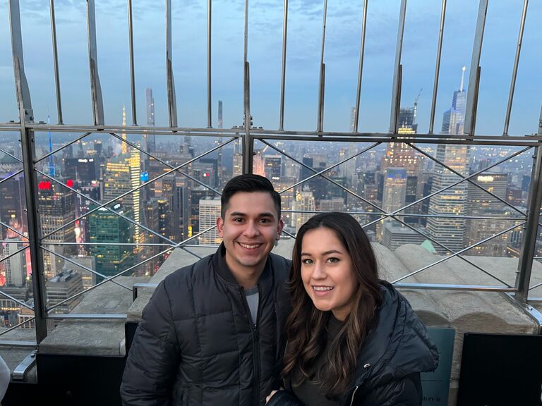 Pre-Christmas adventures in NYC at the Empire State Building.