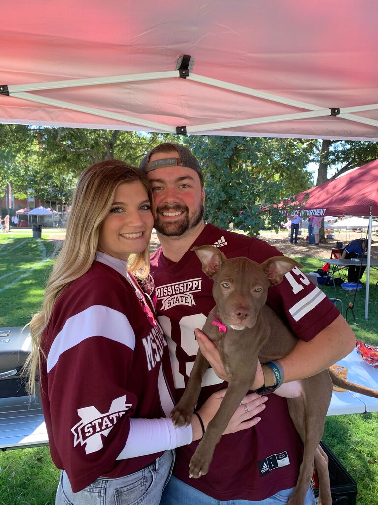 We started senior year of college and added Koda to our little family