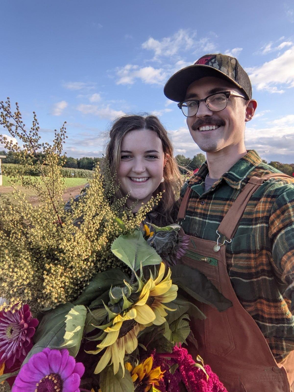 Grabbing some fresh flowers for the house! 