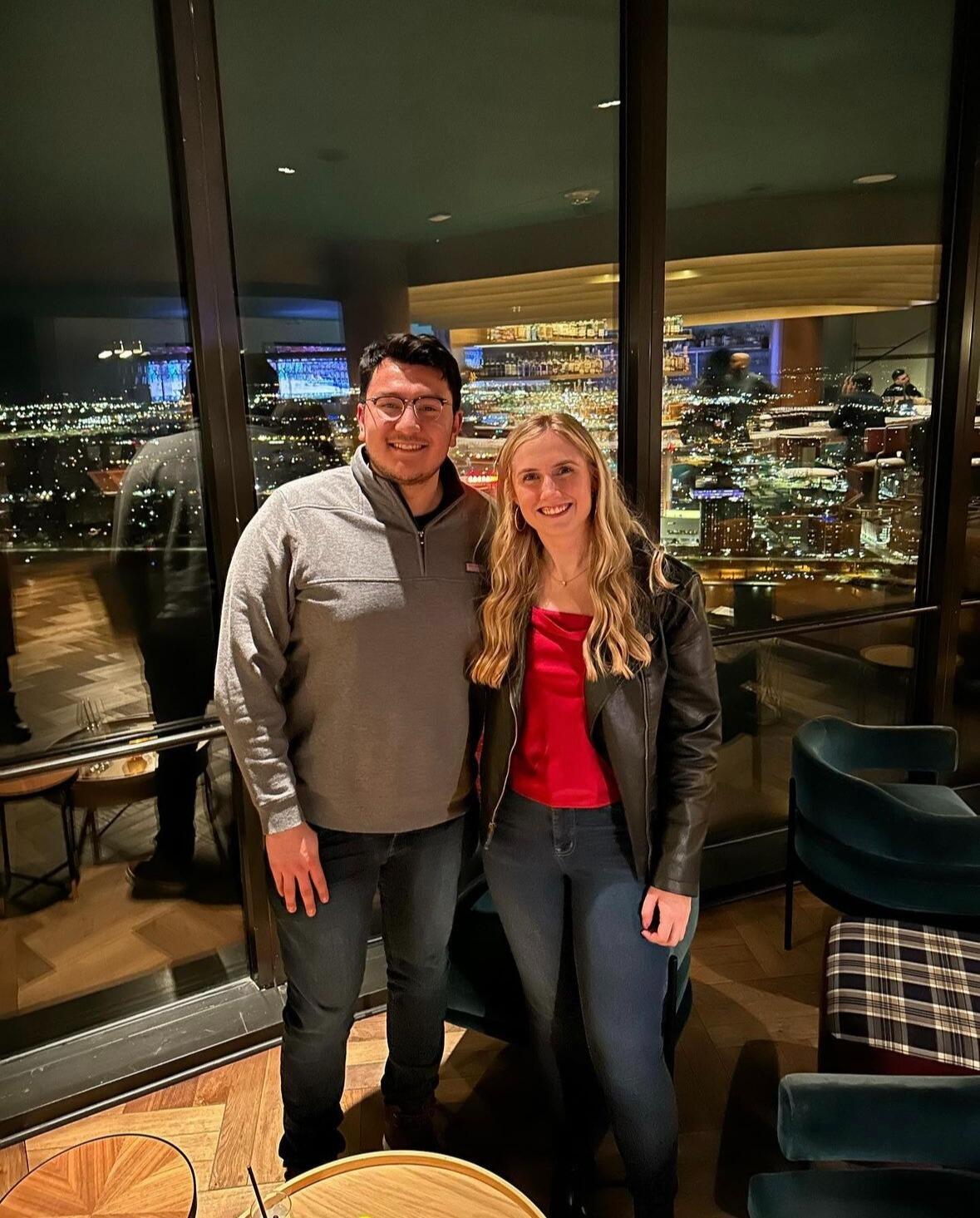Brandon and Carley celebrated being together for 5 years in downtown Detroit!