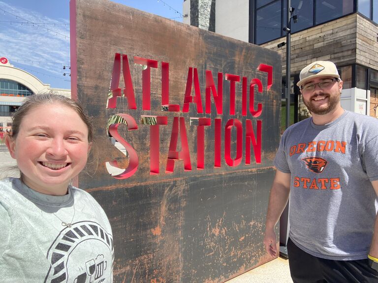 We packed our bags and left for our temporary home together in ATL for 4 months- we made the most of our time here with all the sporting events, good food and friends coming to visit!