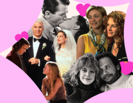 Collage of romcoms