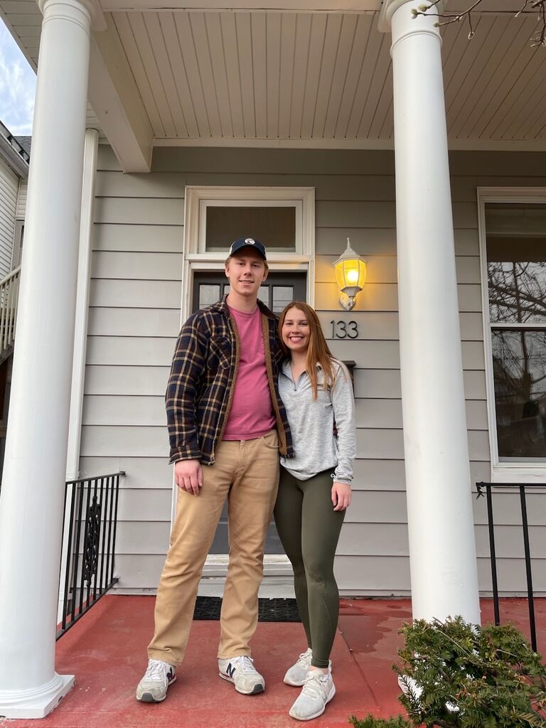 First home together in Bellevue, Kentucky. 