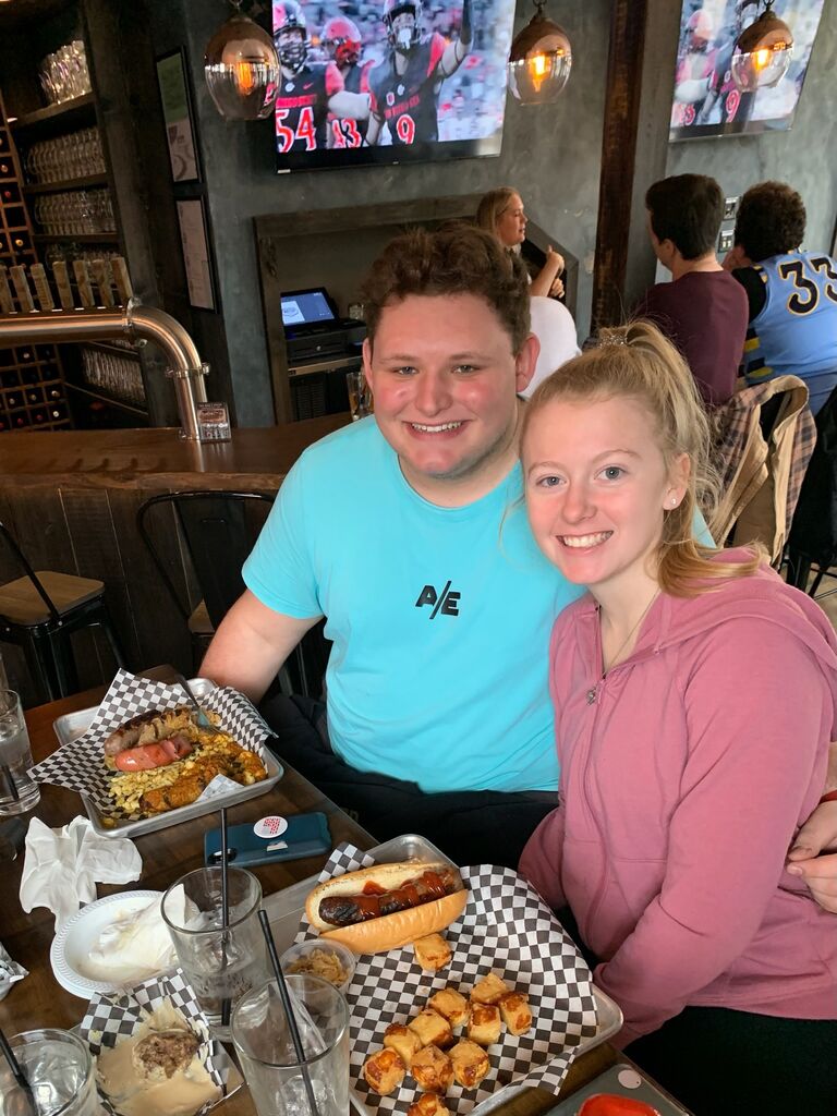 Eating at the Wurstbar!