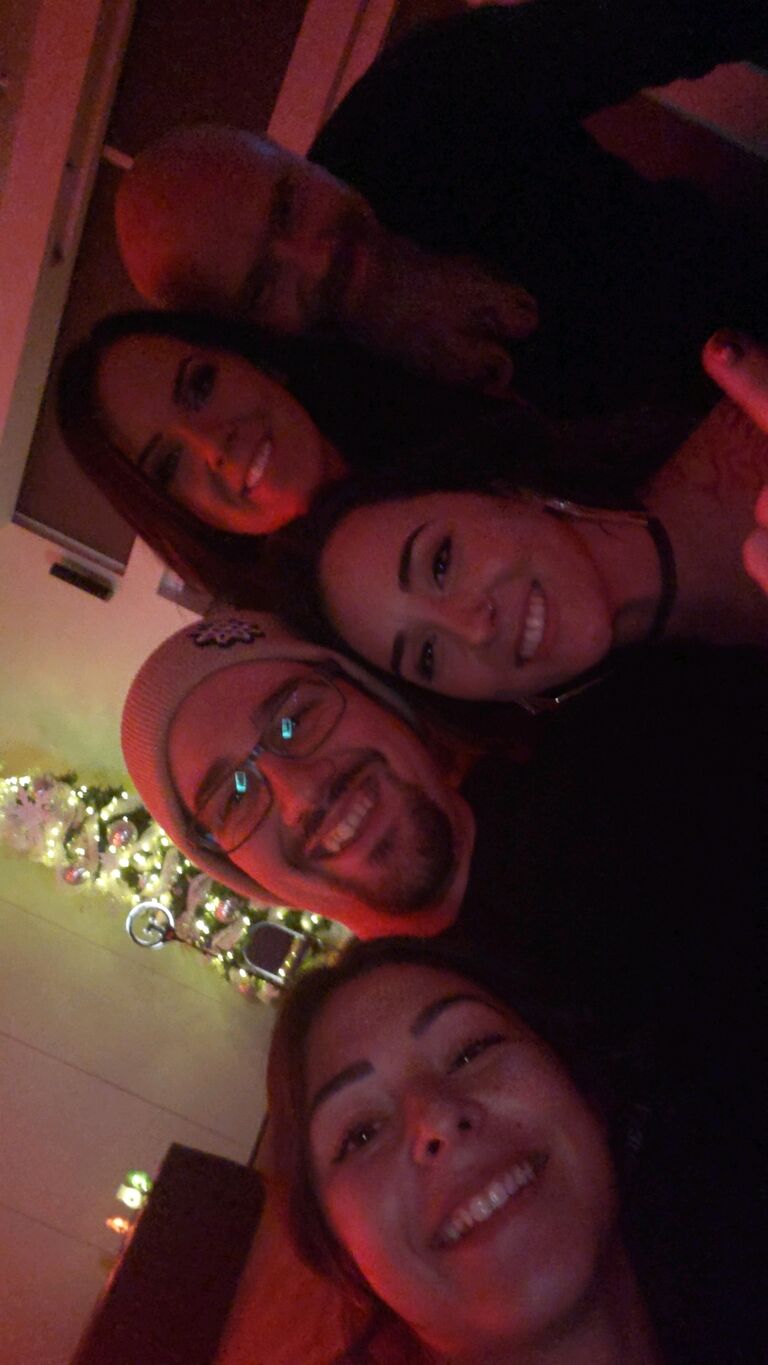 Melyssa and Tyler attended the Team 501 Christmas Party with their friends