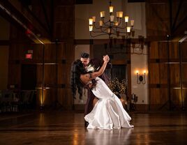 Couple sharing an intimate moment on the dance floor