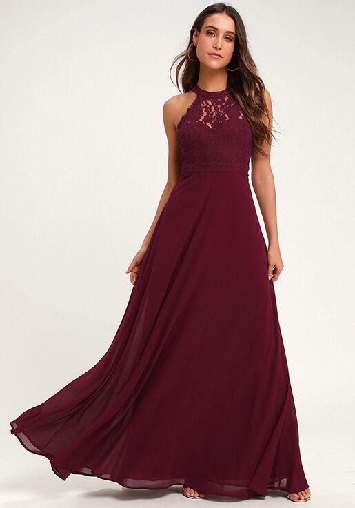 burgundy bridesmaid dresses lulus