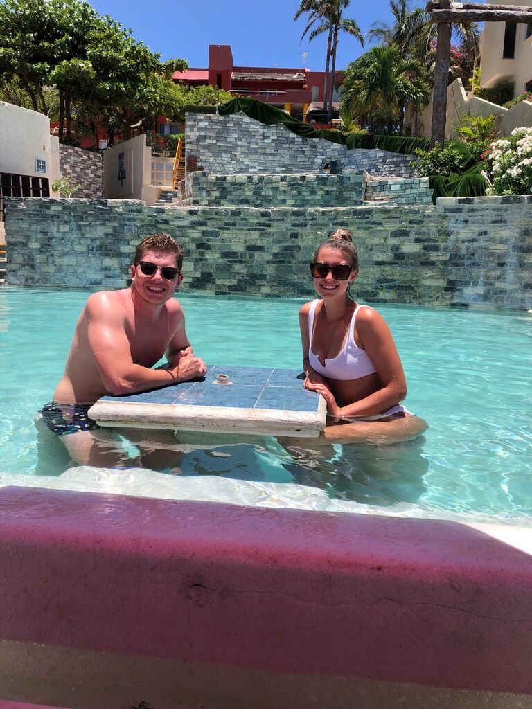We went on a few trips within the year including Florida with friends in January 2021 and Mexico with Cara's family in June 2021. 