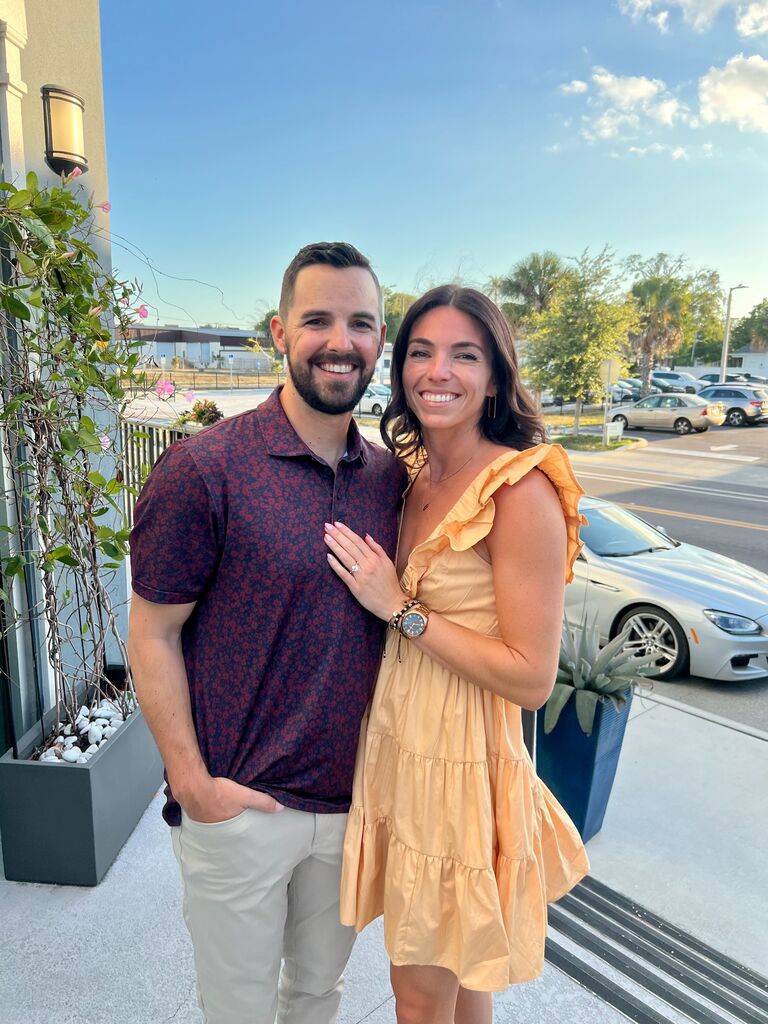 Eddie proposed at our first date spot! 