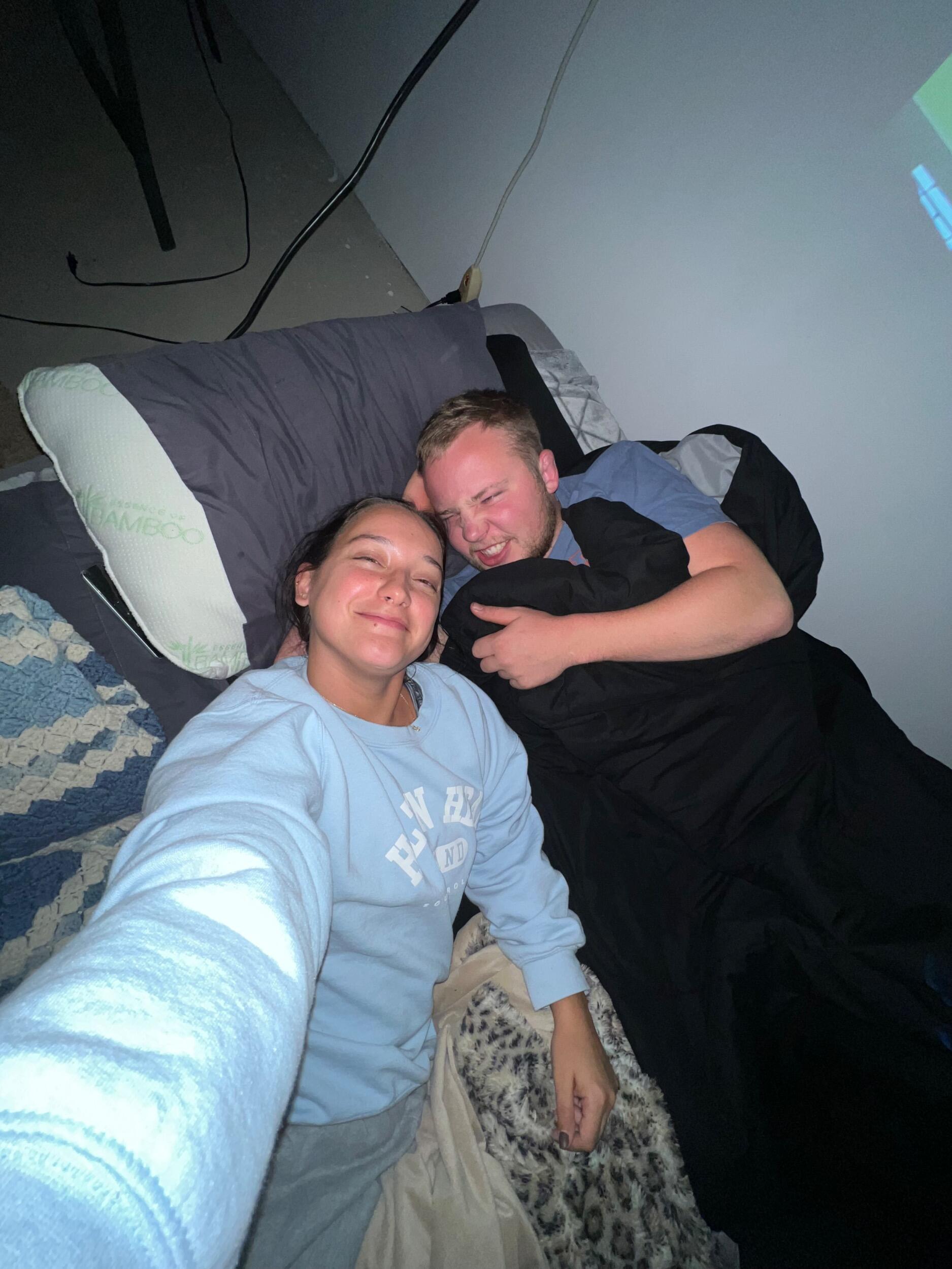Many sleepovers at our parents houses :)