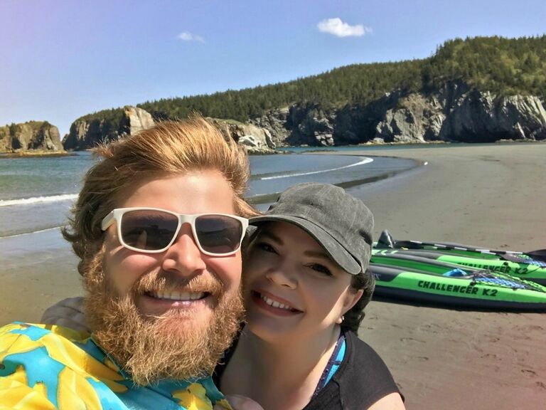 Thomas left for the longest work term yet for a total of 5 months during the pandemic and travelled the world. We would keep in contact best we could and I counted the days until he returned home. When he did I didn't know I would be met with Tom Hanks from Castaway! 