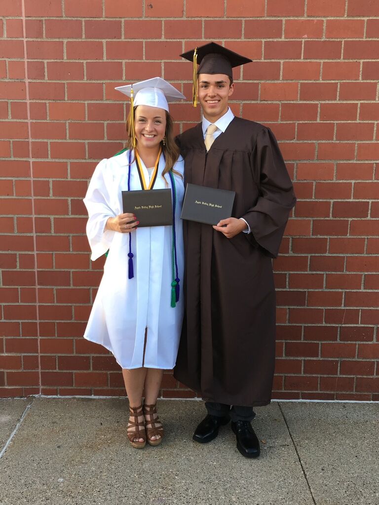 Graduated highschool together feeling SO happy knowing we didn't have to say goodbye to each other. UWEC here we come! 