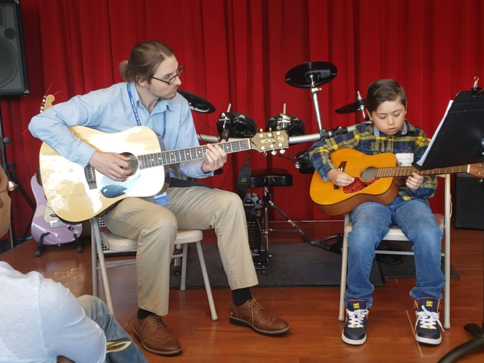 Kyler often accompanied Adan during recitals.