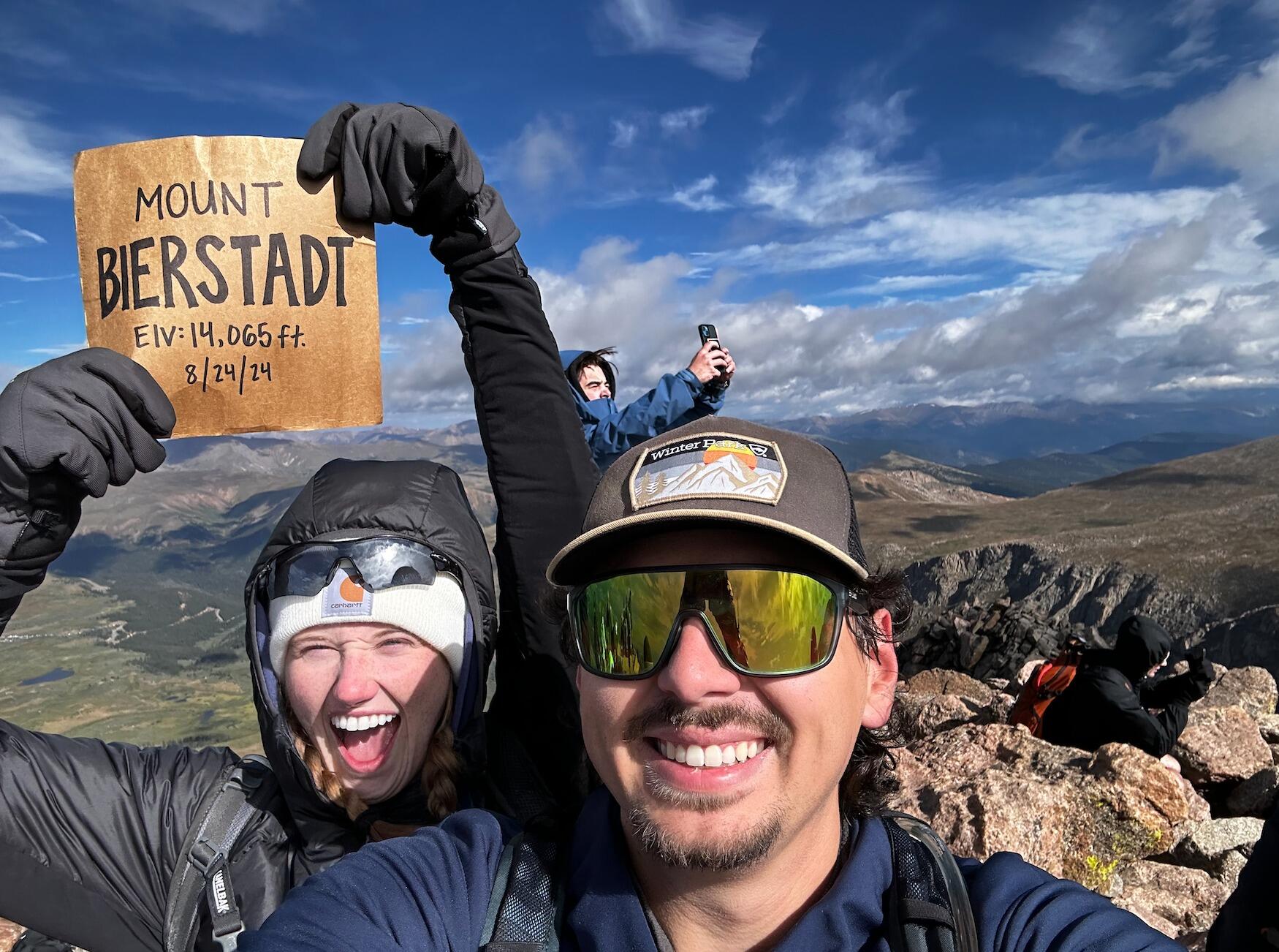 Summiting our first "14er" together