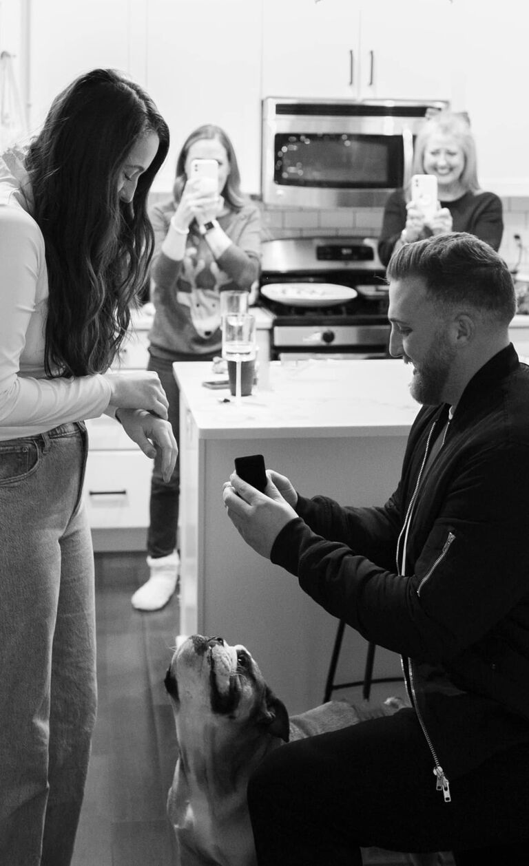 The day that Michael (and Hank) proposed.