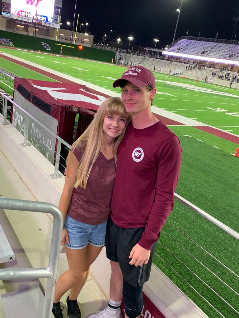 At the beginning of our senior year, Danika visited Canyon, Texas where we enjoyed cheering on Lance's West Texas A&M football team.